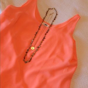 neon orange Old Navy tank